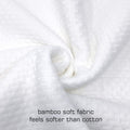 Premium Waterproof Bamboo Pillow Protectors – White 2 Pack 48 x 74cm, Zippered TPU Backing