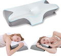 Premium Bamboo Cervical Memory Foam Pillow – White Standard, Cooling Cover & Neck Support