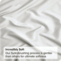 3 Piece 2000TC Microfibre 40cm Deep Pocket Fitted Sheet Set with Pillowcases - Raw White Double