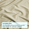 3 Piece 2000TC Microfibre 40cm Deep Pocket Fitted Sheet Set with Pillowcases - Cream White Double
