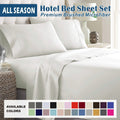 2000TC Microfibre Deep Pocket Bed Sheet Set - 4 Piece, Raw White, Double