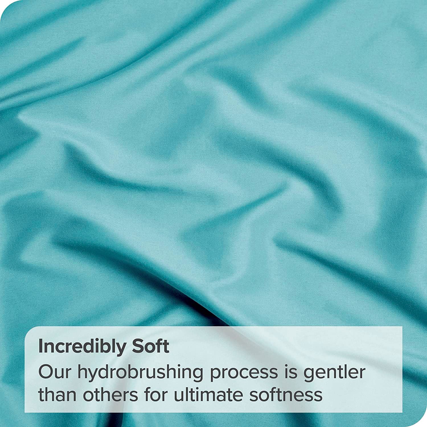 2000TC Microfibre Deep Pocket Bed Sheet Set - 4 Piece, Ice Blue, Double
