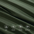 2000TC Microfibre Deep Pocket Bed Sheet Set - 4 Piece, Olive Green, Double