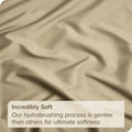 2000TC Microfibre Deep Pocket Bed Sheet Set - 4 Piece, Camel Beige, Double