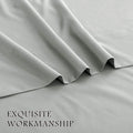 2000TC Microfibre Deep Pocket Bed Sheet Set - 4 Piece, Silver Gray, Double