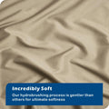 2000TC Microfibre Zipper Quilt Cover Set - 3 Piece, Camel Beige, King
