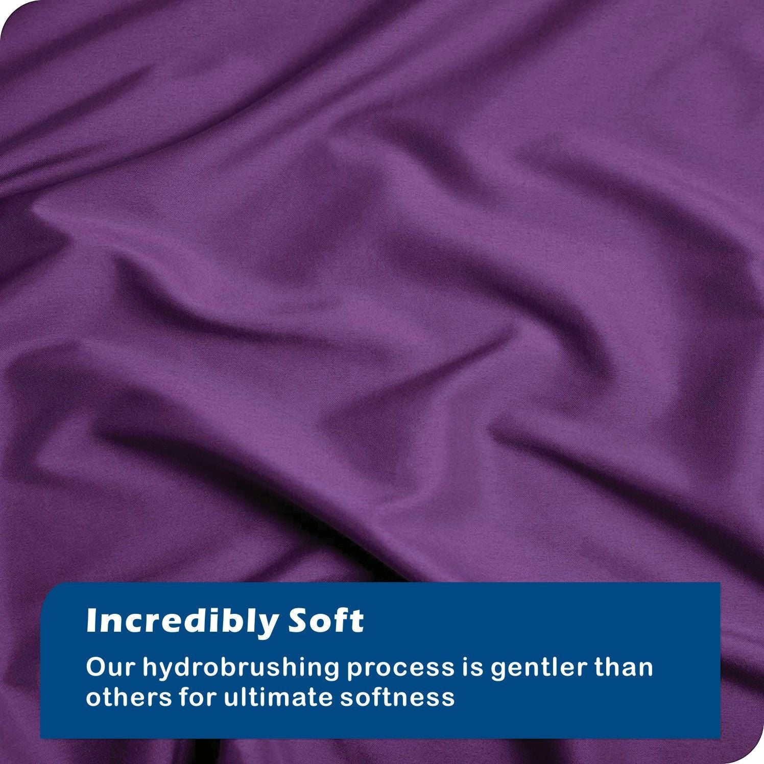 2000TC Microfibre Zipper Quilt Cover Set - 3 Piece, Purple, King