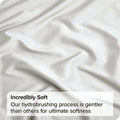 2000TC Microfibre Deep Pocket Bed Sheet Set - 4 Piece, Raw White, King