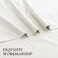 2000TC Microfibre Deep Pocket Bed Sheet Set - 4 Piece, Raw White, King