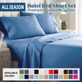 2000TC Microfibre Deep Pocket Bed Sheet Set - 4 Piece, Ocean, King