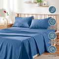 2000TC Microfibre Deep Pocket Bed Sheet Set - 4 Piece, Ocean, King
