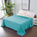 Elegant Comfort 1 Piece Ice Blue 2000 Thread Count Microfiber Flat Sheet - King