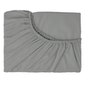 Hotel Quality 1 Piece Grey Microfiber 40cm Deep Pocket Fitted Sheet - King