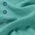 Hotel Quality 1 Piece Biscay Blue Microfiber 40cm Deep Pocket Fitted Sheet - King