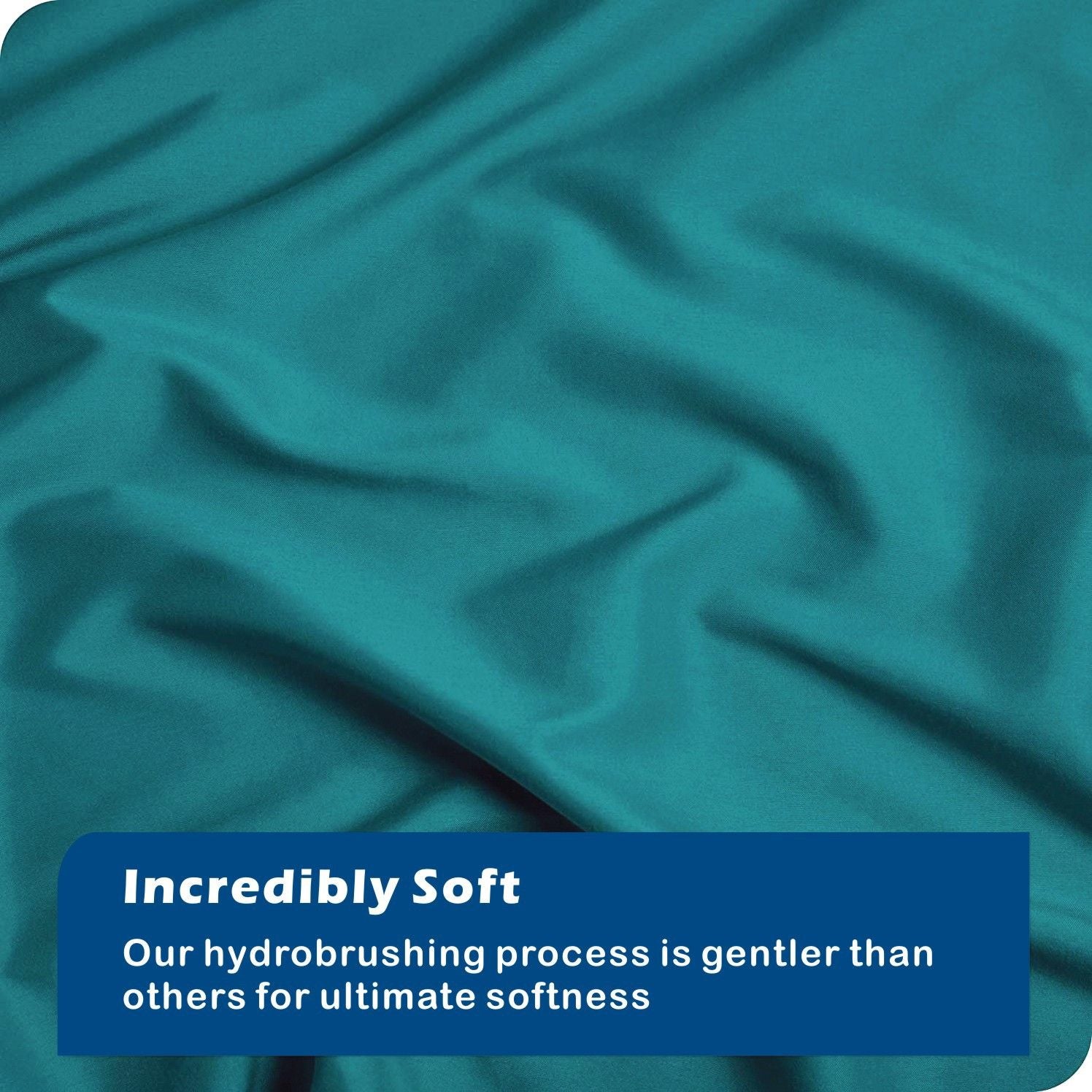 2000TC Microfibre Zipper Quilt Cover Set - 2 Piece, Biscay Blue, King Single