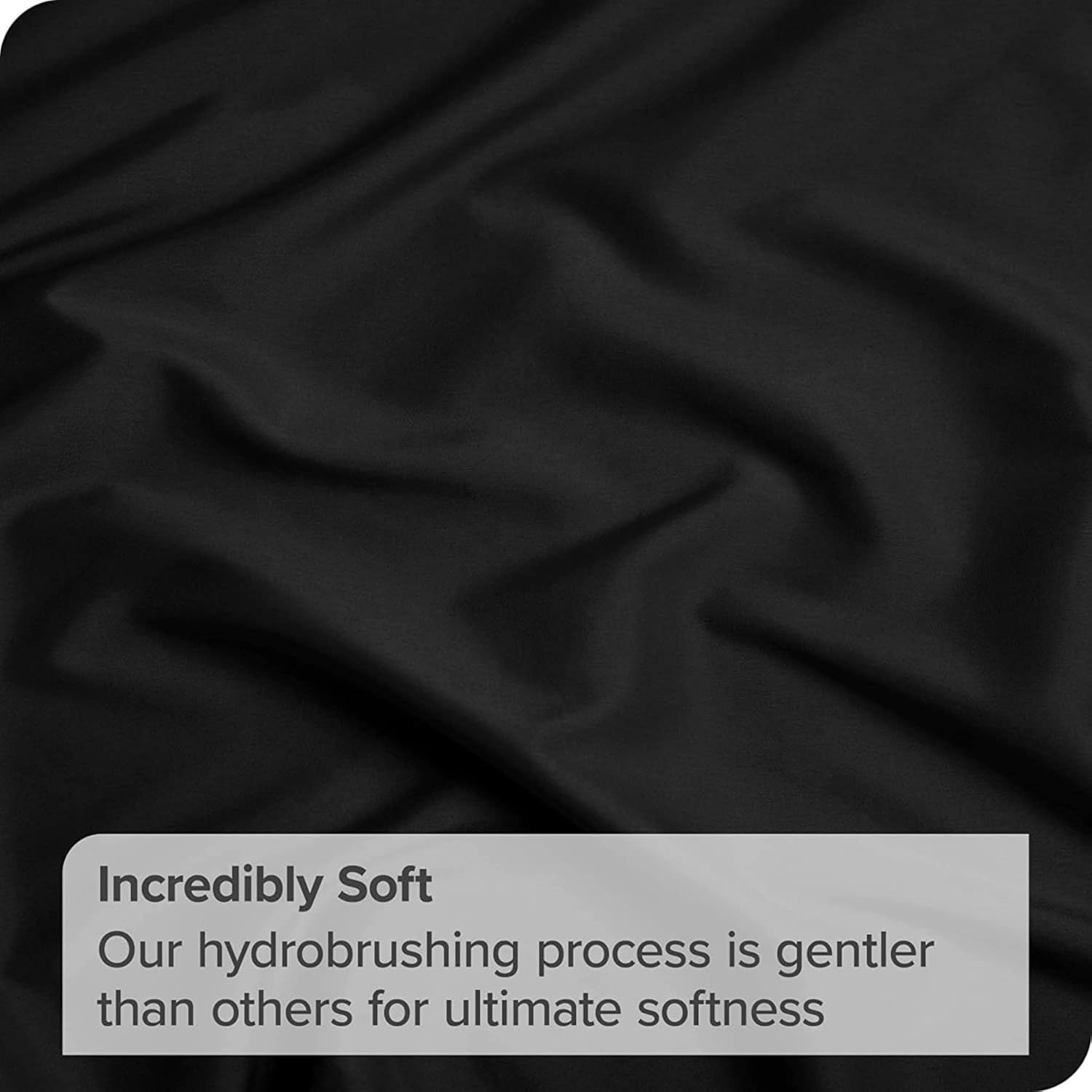 2 Piece 2000TC Microfibre 40cm Deep Pocket Fitted Sheet Set with Pillowcase - Black King Single