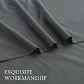 2000TC Microfibre Deep Pocket Bed Sheet Set - 3 Piece, Dark Gray, King Single