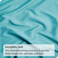 Elegant Comfort 1 Piece Ice Blue 2000 Thread Count Microfiber Flat Sheet - King Single