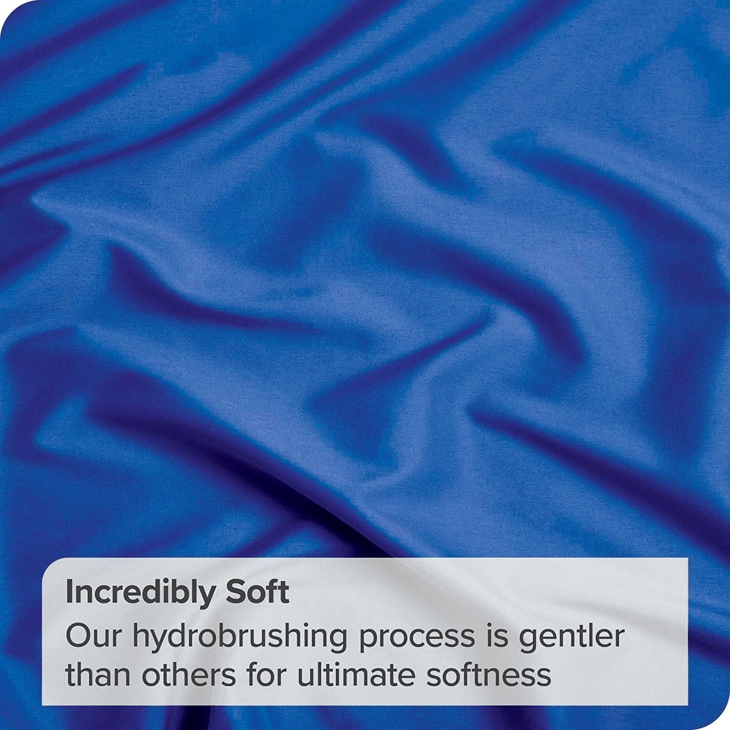 Elegant Comfort 1 Piece Royal Blue 2000 Thread Count Microfiber Flat Sheet - King Single