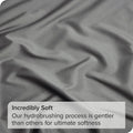 Elegant Comfort 1 Piece Grey 2000 Thread Count Microfiber Flat Sheet - King Single