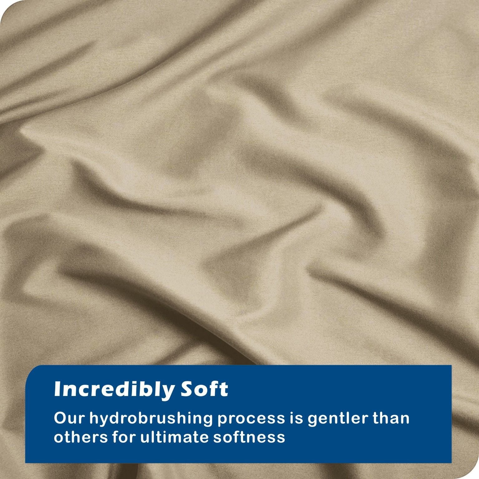 2000TC Microfibre Zipper Quilt Cover Set - 3 Piece, Camel Beige, Queen