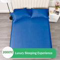 3 Piece 2000TC Microfibre 40cm Deep Pocket Fitted Sheet Set with Pillowcases - Royal Blue Queen
