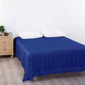 Elegant Comfort 1 Piece Royal Blue 2000 Thread Count Microfiber Flat Sheet - Queen