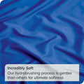Elegant Comfort 1 Piece Royal Blue 2000 Thread Count Microfiber Flat Sheet - Queen
