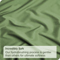 Elegant Comfort 1 Piece Olive Green 2000 Thread Count Microfiber Flat Sheet - Queen