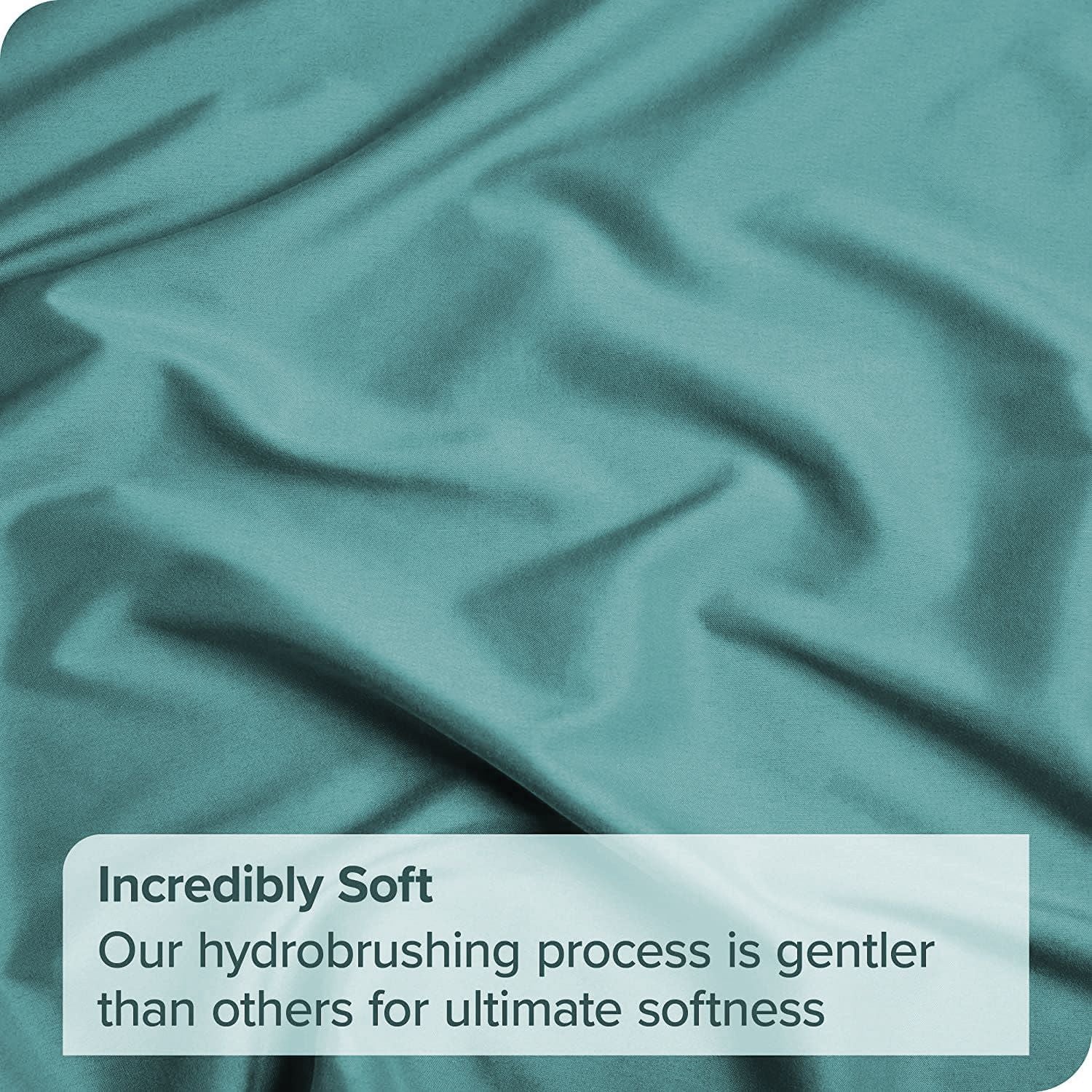 Elegant Comfort 1 Piece Biscay Blue 2000 Thread Count Microfiber Flat Sheet - Queen