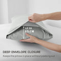 2 Piece 2000TC Microfibre 40cm Deep Pocket Fitted Sheet Set with Pillowcase - Silver Gray Single
