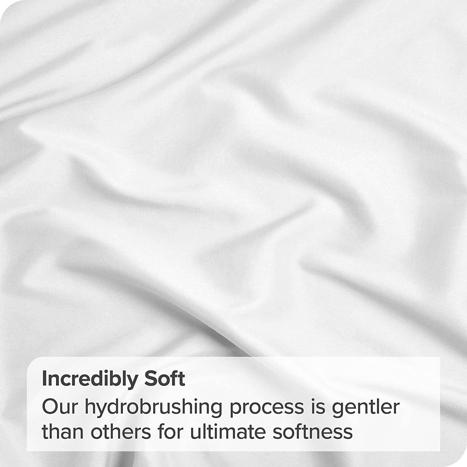 2000TC Microfibre Deep Pocket Bed Sheet Set - 3 Piece, White, Single