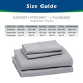 Premium 2000TC Microfibre Deep Pocket Bed Sheet Set - 3 Piece, White, Single