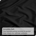 2000TC Microfibre Deep Pocket Bed Sheet Set - 3 Piece, Black, Single
