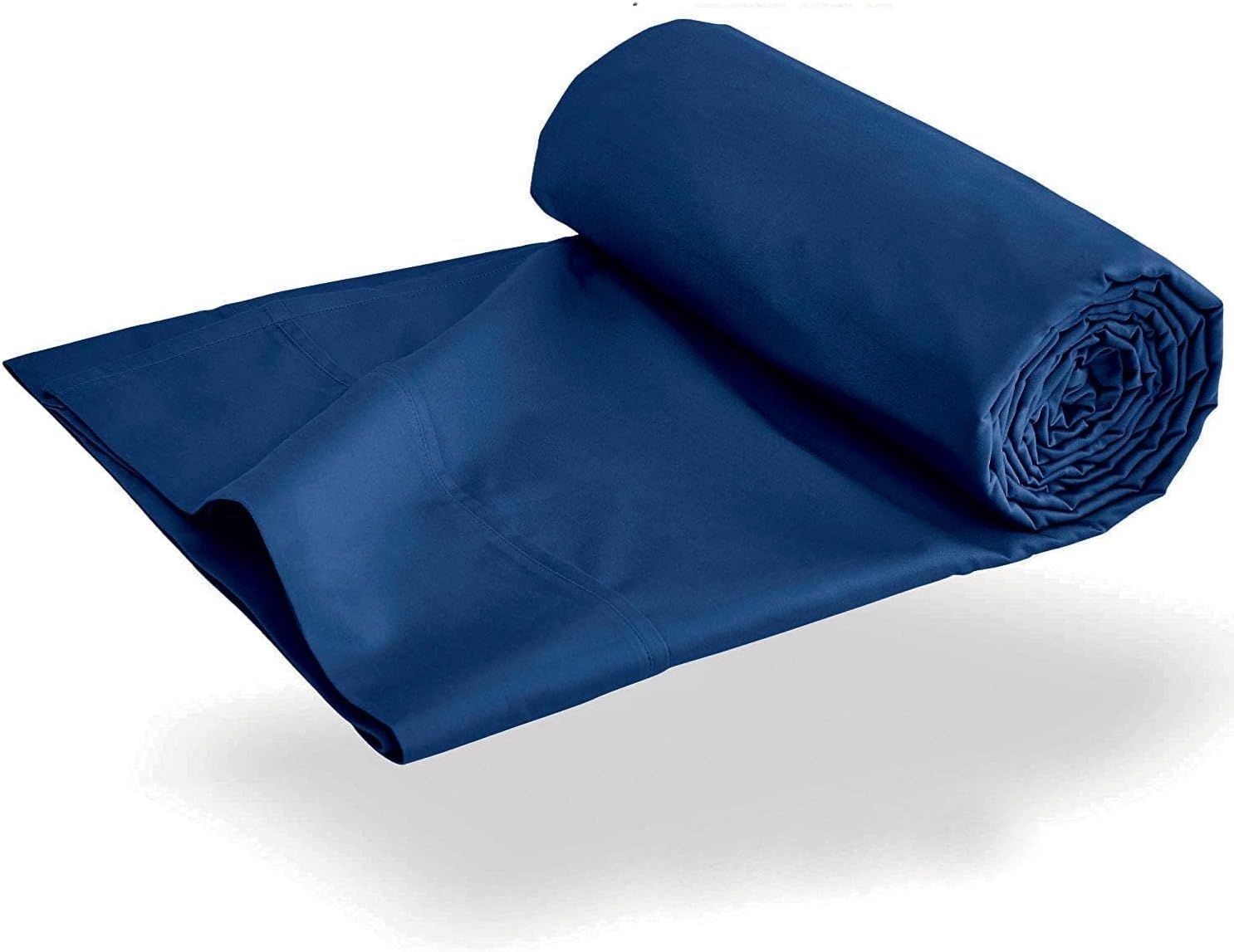 Elegant Comfort 1 Piece Navy 2000 Thread Count Microfiber Flat Sheet - Single
