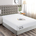 Hotel Quality 1 Piece White Microfiber 40cm Deep Pocket Fitted Sheet - Single