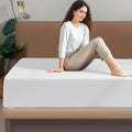 Hotel Quality 1 Piece White Microfiber 40cm Deep Pocket Fitted Sheet - Single