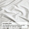2000TC Microfibre Deep Pocket Bed Sheet Set - 4 Piece, Raw White, Super King