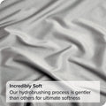 Elegant Comfort 1 Piece Silver Gray 2000 Thread Count Microfiber Flat Sheet - Super King