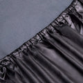 Art Silk Satin 4 Piece Sheet Set with Fitted & Flat Sheet - Black Double