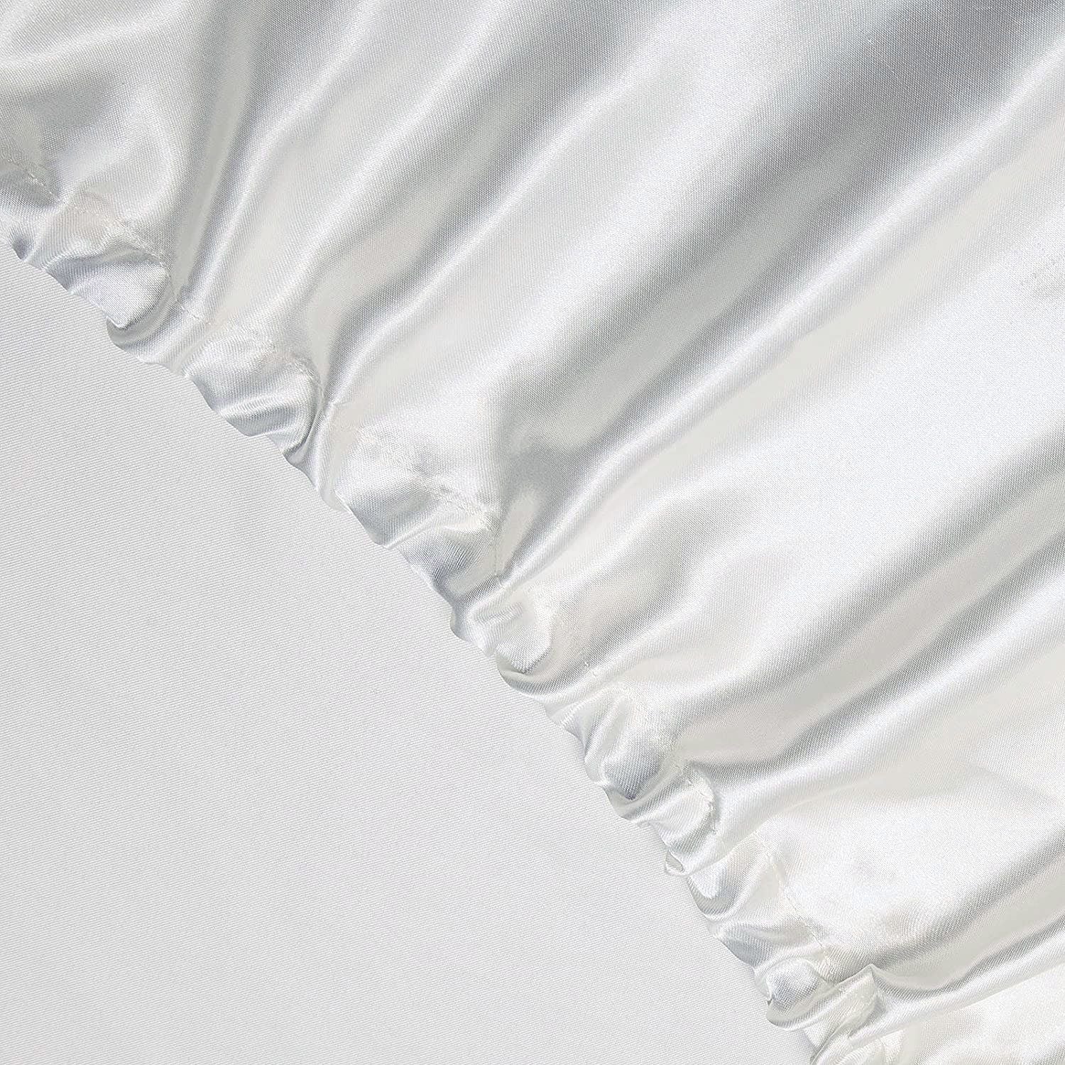 Art Silk Satin 3 Piece Sheet Set with Fitted & Flat Sheet - White King Single