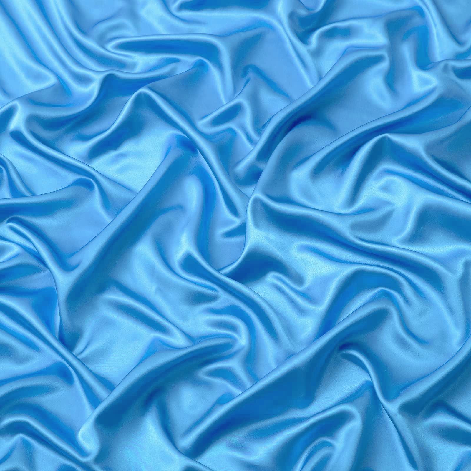 3 Piece Satin Fitted Sheet Set with Pillowcases - Ocean Queen