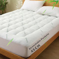 Premium 800GSM Bamboo Viscose Mattress Topper Double Green 45cm Deep Skirt