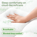 Premium 800GSM Bamboo Viscose Mattress Topper Single Green 45cm Deep Skirt
