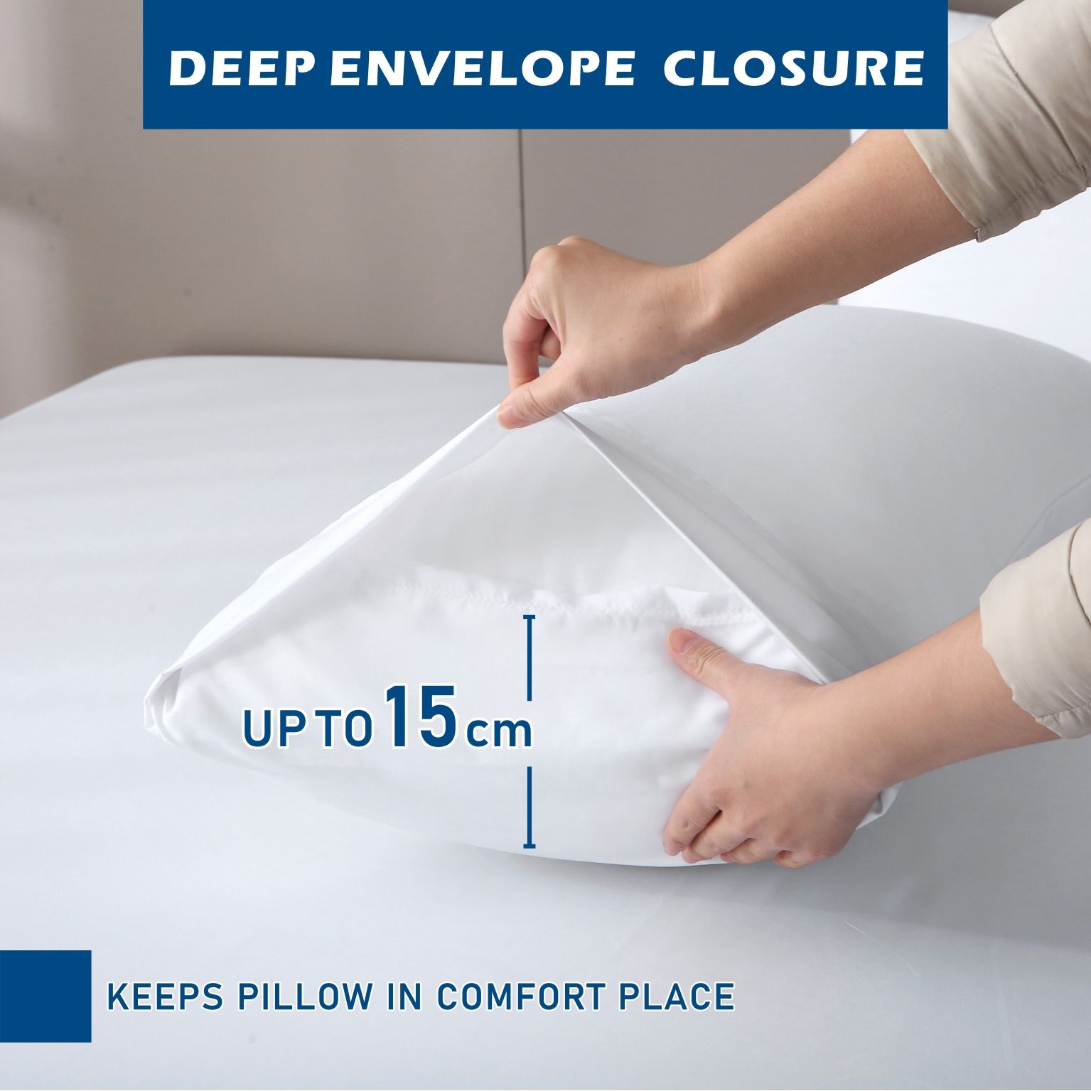 2000TC Bamboo Blend Cooling Sheet Set - 4 Piece, White, Double