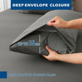 2000TC Bamboo Blend Cooling Sheet Set - 3 Piece, Grey, King Single