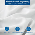 2000TC Bamboo Blend Cooling Sheet Set - 4 Piece, White, Queen