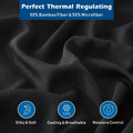 2000TC Bamboo Blend Cooling Sheet Set - 4 Piece, Black, Super King