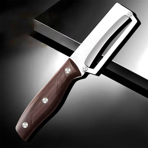 Premium Heavy Duty Stainless Steel Vegetable Peeler and Slicer with Non-Slip Handle