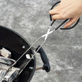 Premium Long Stainless Steel BBQ Charcoal Tongs Heat Resistant Outdoor Grill Tool